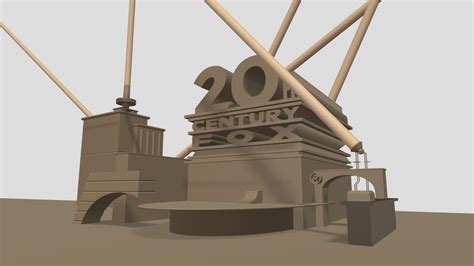 20th Century Fox Logo By Borreguito Remake Download Free 3d Model By