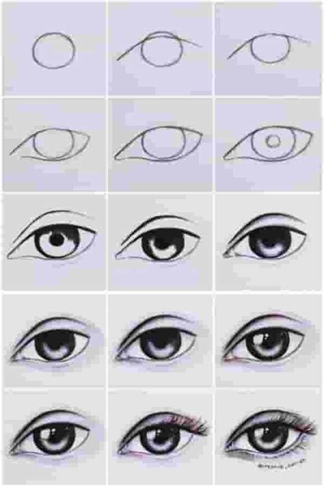 Como Desenhar Olhos Art Sketches Doodles Easy Drawing Steps Eye