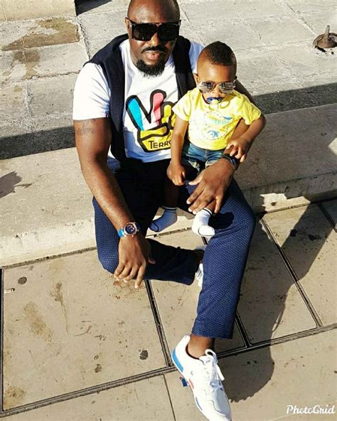 Adorable Photos Actor Jim Iyke Takes His Young Son Harvis To See The