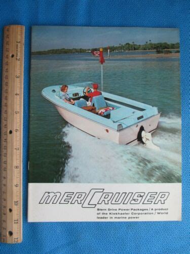 1964 Mercruiser Kiekhaefer Mercury Brochure Catalog 11 Page Ebay