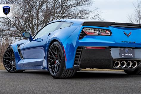 Chevrolet Corvette C7 Z06 Blue Rohana Rfx10 Wheel Front