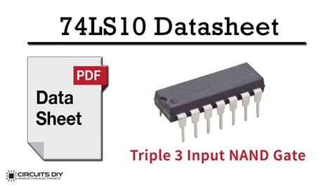74ls10 Triple 3 Input Nand Logic Gate Ic Datasheet