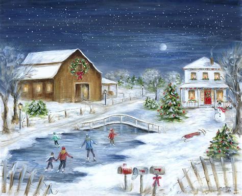 Winter Wonderland By Marilyn Dunlap Painting Winter Art Winter