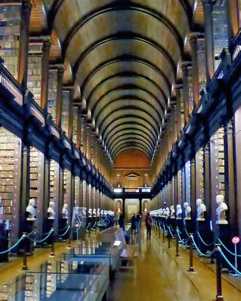 Long Room Of The 18th Century Old Library Trinity College Dublin