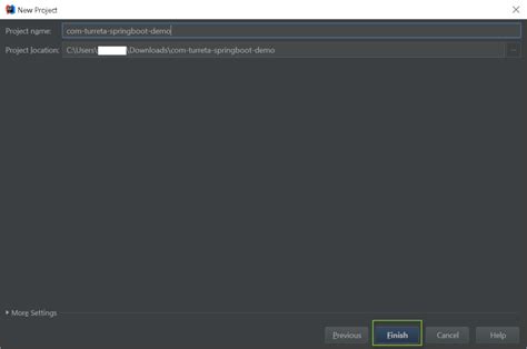 Create A Spring Boot Application Using IntelliJ Turreta