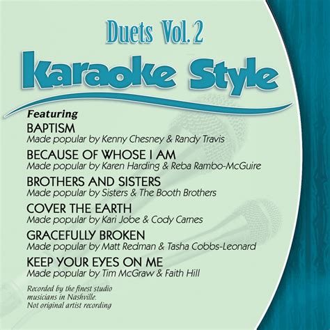 The best '80s duets for karaoke night. Karaoke Style: Duets Vol. 2 - Various (Karaoke) | daywind.com