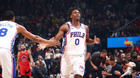 Sixers At Raptors Tyrese Maxey Explodes For Career High Points