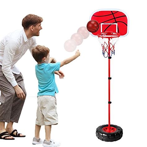 Portable Basketball Stand And Hoop Indoor Outdoor Toys For Kids Children