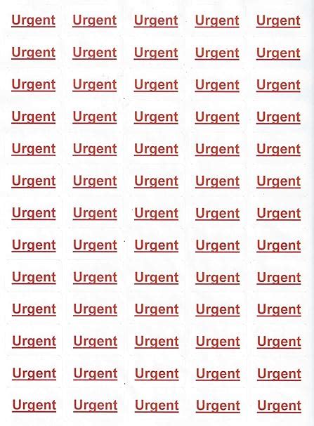 650 Urgent Labels Supplied On 10 A4 Label Sheets Uk Kitchen