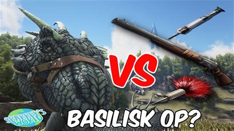 Ark Survival Evolved Basilisk Vs Tranq Darts Whats Best Youtube
