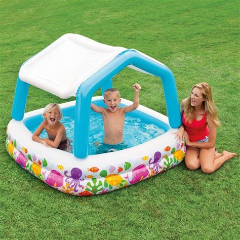 Intex Intex Np Deluxe Pool Sun Shade Pataugeoire Pour Les Petits Piscines Enfants