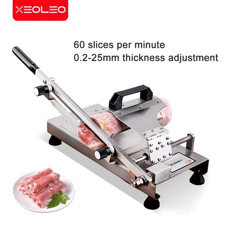 XEOLEO Manual Meat Slicer Meat Cutter Machine Manual Cutting Hard