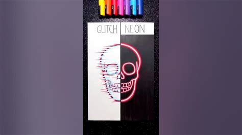 🥶glich Vs Neon Shots Youtubeshorts Art Tutorial Trending Youtube