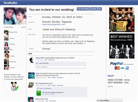 Facebook Birthday Invites Innovative Invitation For Wedding On Facebook