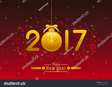 New Year 2017 Poster Banner Abstract Stock Vector Royalty Free