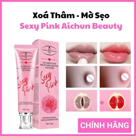 kem chống thâm sexy pink aichun beauty kem chống thâm môi làm hồng môi nhũ hoa vùng kín hiệu