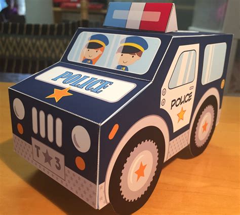 Cardboard Police Car For Kids Ubicaciondepersonascdmxgobmx
