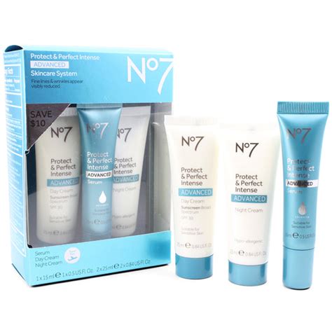 Boots No 7 Travel Size Protect And Perfect Intense Advanced 3 Piece Sy