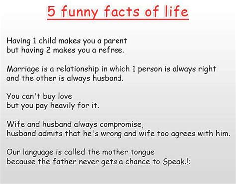 Here are 40 such facts. 5 Funny Facts of Life | Laugh Away | Humoropedia