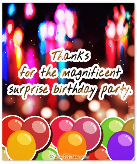 Happy Birthday Surprise Quotes Thank You Messages After Surprise