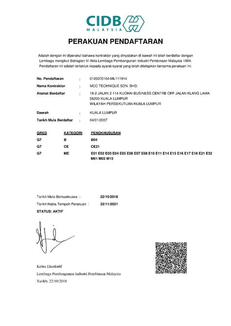 Kg, manufacturer of analytical chemistry equipment for the analysis of protein, fat and fiber in food and feed along with numerous applications in environmental analysis. MCC Technique Sdn. Bhd. Malaysia