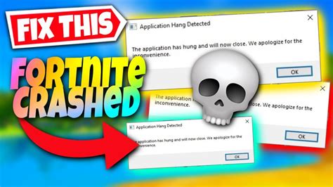How To Fix Fortnite Crashed Unexpectedly Quit Error On PC EASY Fix Application Closed Hung