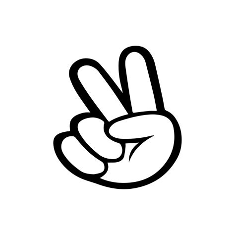 Peace Hand Svg Peace Sign Hand Symbol Svg Peace Svg Etsy