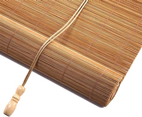 Jp Dropping Natural Bamboo Roller Shades Roll Up Bamboo