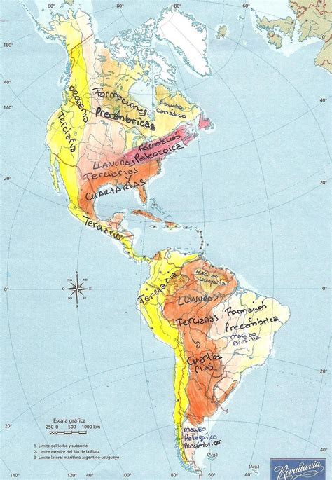 Mapa Orografico De America Del Norte