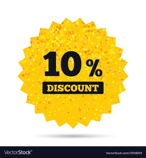 10 Percent Discount Sign Icon Sale Symbol Vector Image