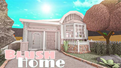Bloxburg Cute Blush Home K House Build Youtube