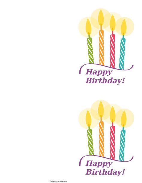 Maybe you would like to learn more about one of these? Birthday Card Template 3 - PDF Format | e-database.org