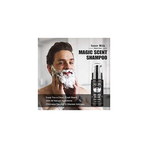 Isner Mile Beard Kit For Men Grooming And Trimming Tool Complete Set With Shampoo Wash Beard