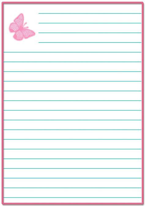 Writing Paper Printable Stationery Lined Writing Paper Writing Paper