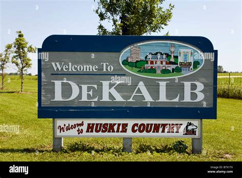 Illinois Dekalb Welcome Dekalb Sign Hi Res Stock Photography And Images
