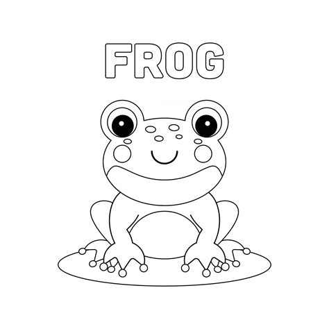 Cartoon Frog Coloring Pages For Free Sketch Coloring Page