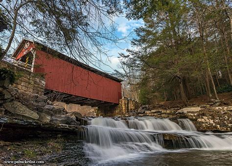 Pack Saddle Bridge Most Beautiful Pa Covered Bridge Pa Bucket List