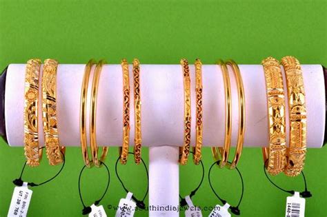 Daily Wear Gold Bangle Designs South India Jewels