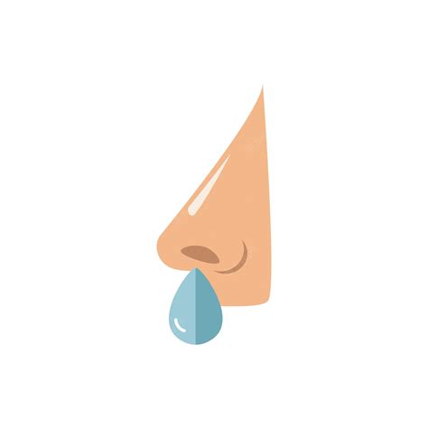 Premium Vector Runny Nose Icon Simple Element From Allergy Collection