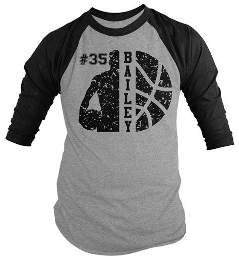 Mens Personalized Basketball T Shirt Custom Basketball Shirts