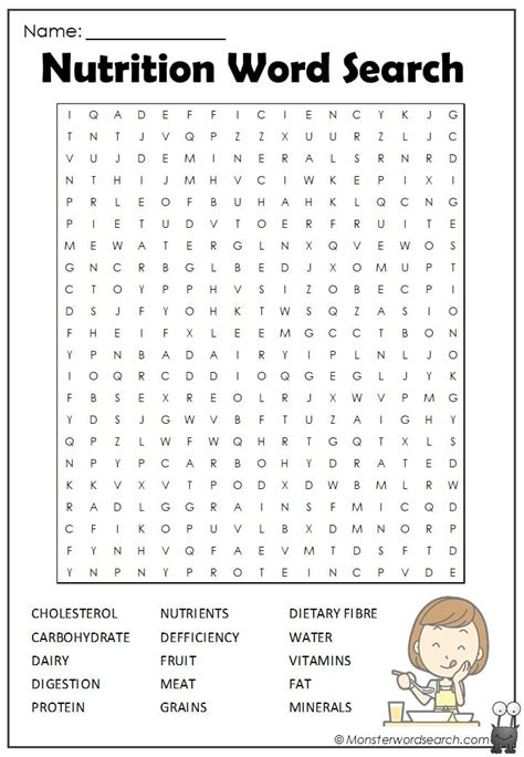 Nutrition Chapter 8 Crossword Wordmint Nutrition Printable Puzzle