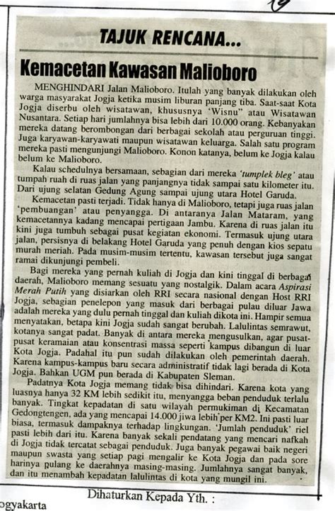 Contoh Tajuk Rencana Dalam Koran Imagesee