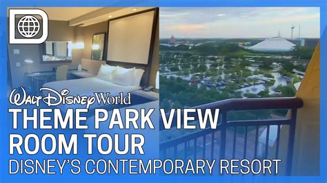 Theme Park View Room Tour Disneys Contemporary Resort YouTube