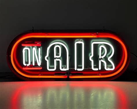 on air 2 85cm x 35cm kemp london bespoke neon signs prop hire large format printing