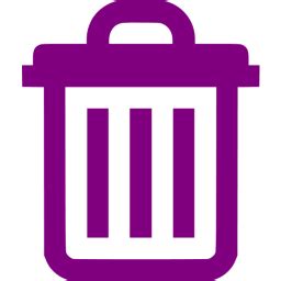 Purple delete icon - Free purple delete icons