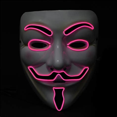 Light Up Anonymous Mask Pink The Best Light Up Trainer Brand