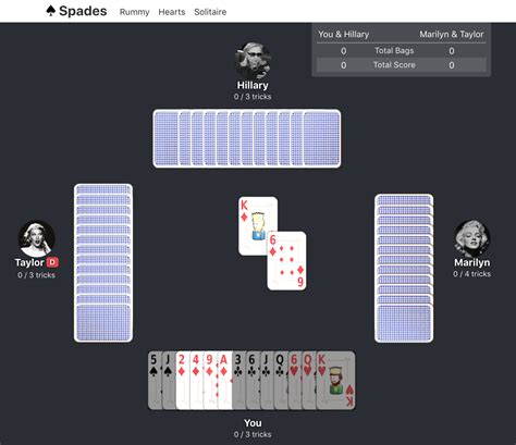 Euchre is a popular card game in which the object is to score points by winning tricks. Spades | Play Online, Free