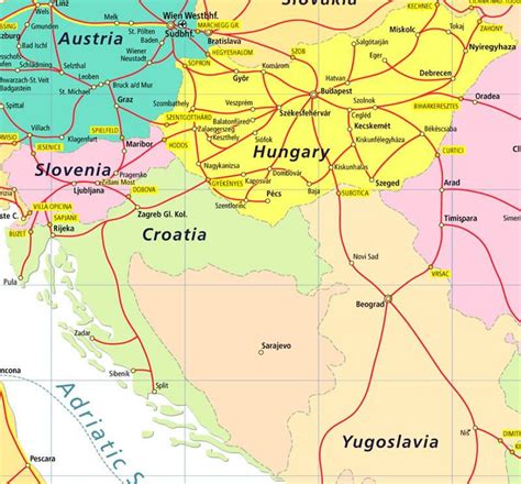 Bra taxfree ,men litt stive priser på mat. Ungarn Kroatien Landkarte - Karte von Ungarn und Kroatien ...