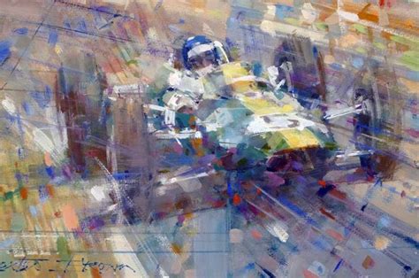 John Young Original Aviation Painting Original Painting Speedsport