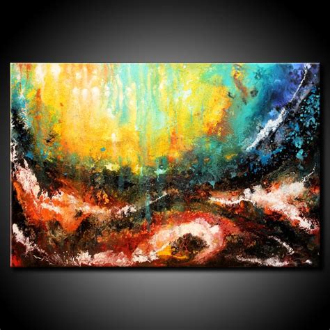 Abstract Painting Acrylic Original 24x36 Canvas Modern Etsy